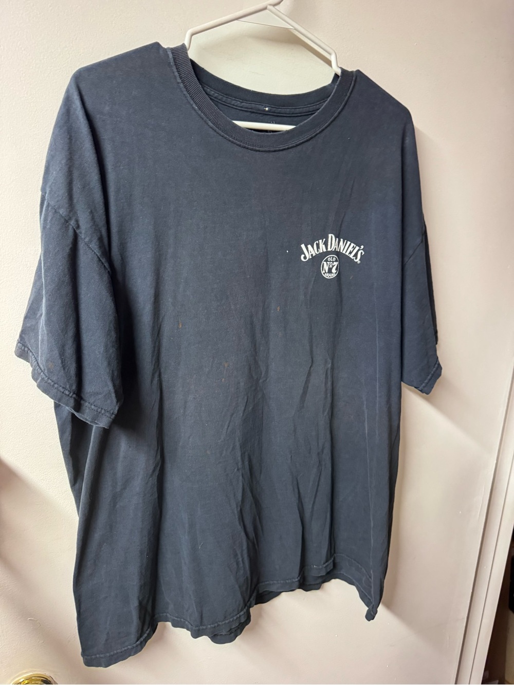 Jack Daniels Black Short-Sleeve Tee with White Logo